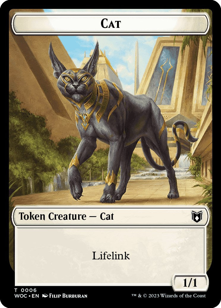 Cat (0006) // Pegasus Double-Sided Token [Wilds of Eldraine Commander Tokens] | Card Citadel