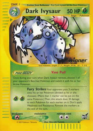 Dark Ivysaur (6) (Winner) [Best of Promos] | Card Citadel