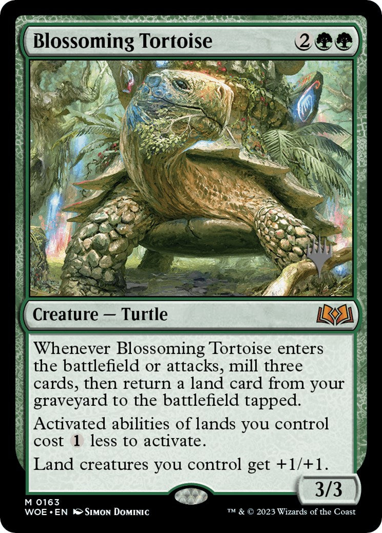 Blossoming Tortoise (Promo Pack) [Wilds of Eldraine Promos] | Card Citadel