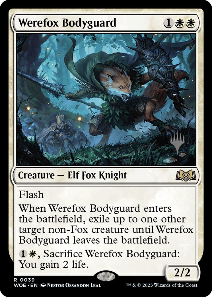 Werefox Bodyguard (Promo Pack) [Wilds of Eldraine Promos] | Card Citadel