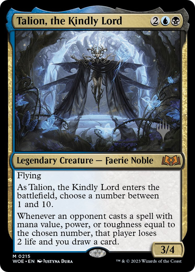 Talion, the Kindly Lord (Promo Pack) [Wilds of Eldraine Promos] | Card Citadel