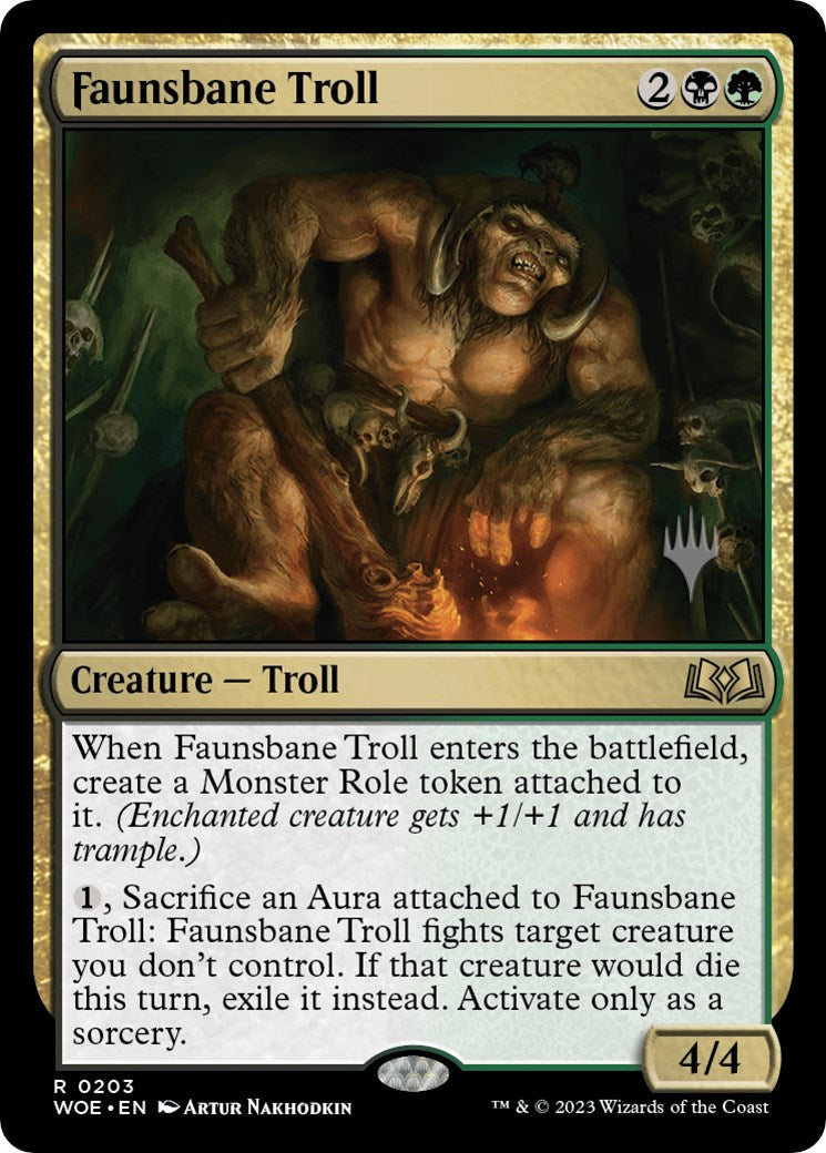 Faunsbane Troll (Promo Pack) [Wilds of Eldraine Promos] | Card Citadel