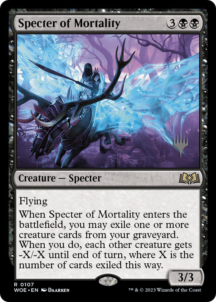 Specter of Mortality (Promo Pack) [Wilds of Eldraine Promos] | Card Citadel