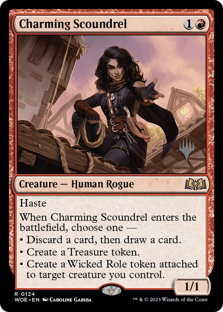 Charming Scoundrel (Promo Pack) [Wilds of Eldraine Promos] | Card Citadel