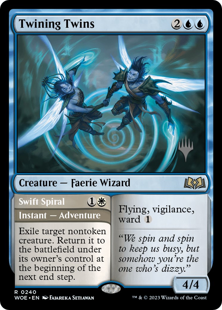 Twining Twins // Swift Spiral (Promo Pack) [Wilds of Eldraine Promos] | Card Citadel