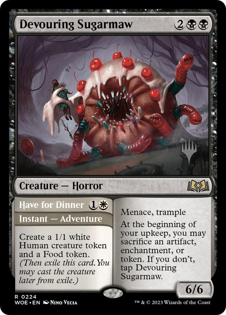 Devouring Sugarmaw // Have for Dinner(Promo Pack) [Wilds of Eldraine Promos] | Card Citadel