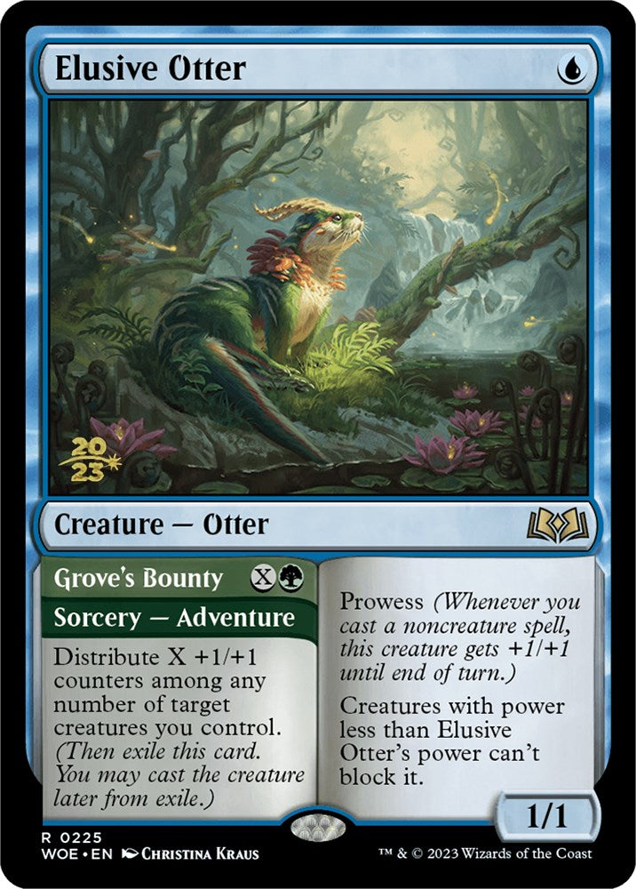 Elusive Otter // Grove's Bounty [Wilds of Eldraine Prerelease Promos] | Card Citadel