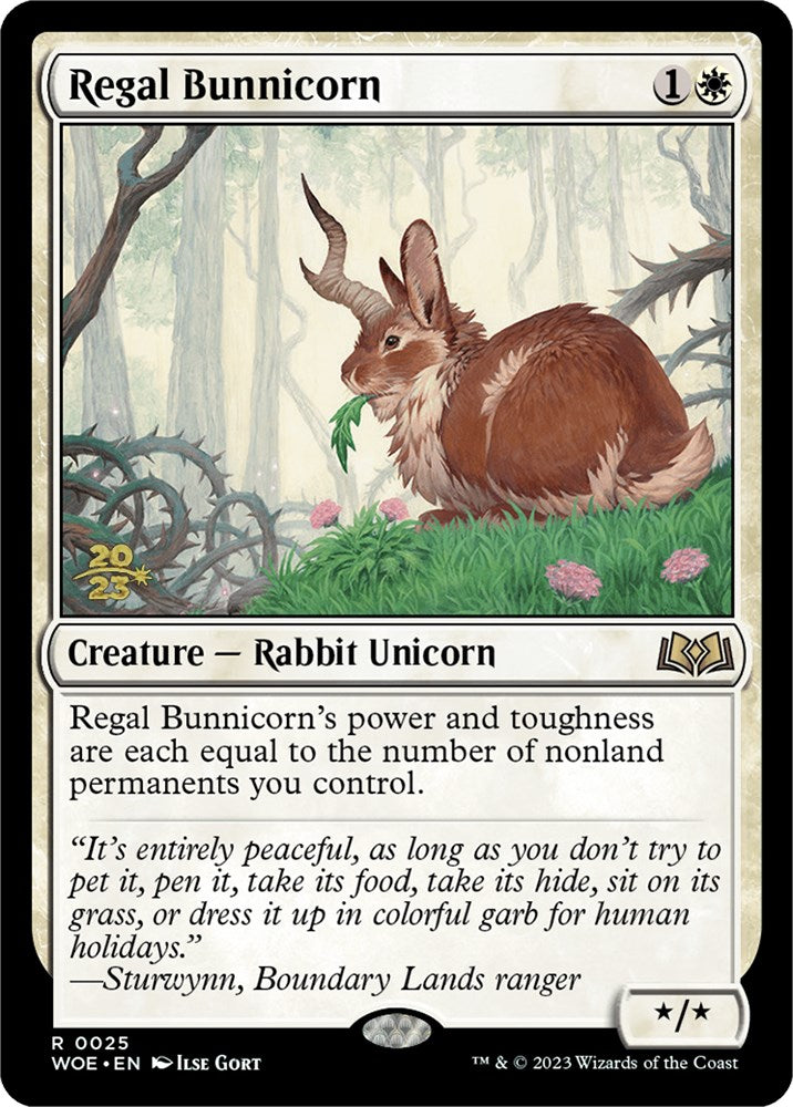 Regal Bunnicorn [Wilds of Eldraine Prerelease Promos] | Card Citadel