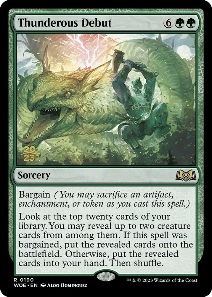 Thunderous Debut [Wilds of Eldraine Prerelease Promos] | Card Citadel