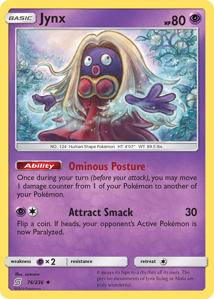 Jynx (76/236) [Sun & Moon: Unified Minds] | Card Citadel