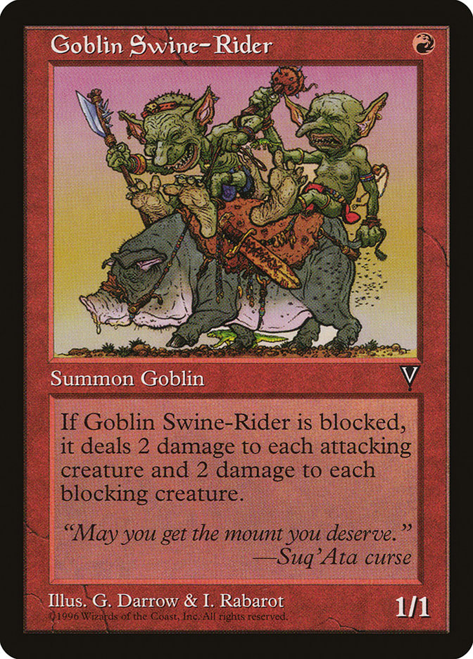 Goblin Swine-Rider [Visions] | Card Citadel