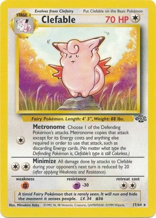 Clefable (17/64) [Jungle Unlimited] | Card Citadel