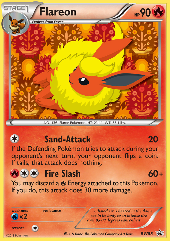 Flareon (BW88) [Black & White: Black Star Promos] | Card Citadel