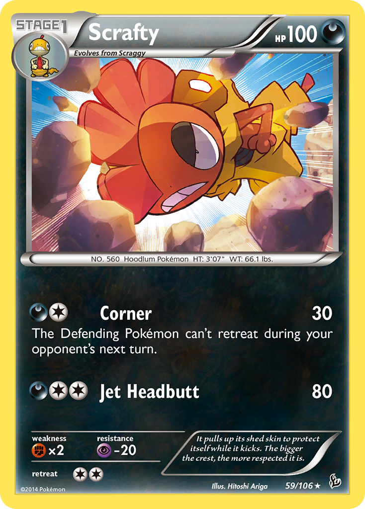 Scrafty (59/106) [XY: Flashfire] | Card Citadel