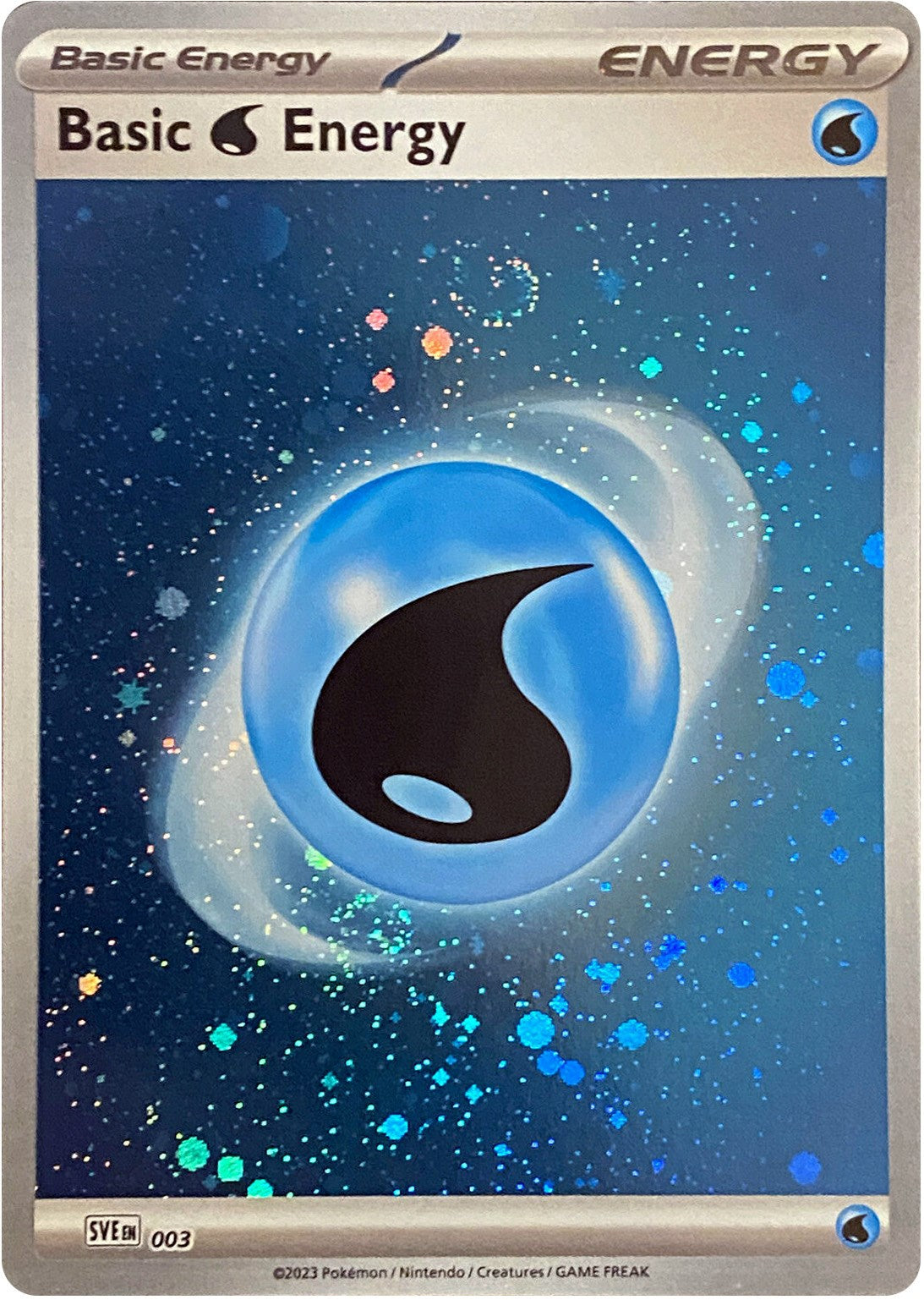 Basic Water Energy (003) (Cosmos Holo) [Scarlet & Violet: Base Set] | Card Citadel