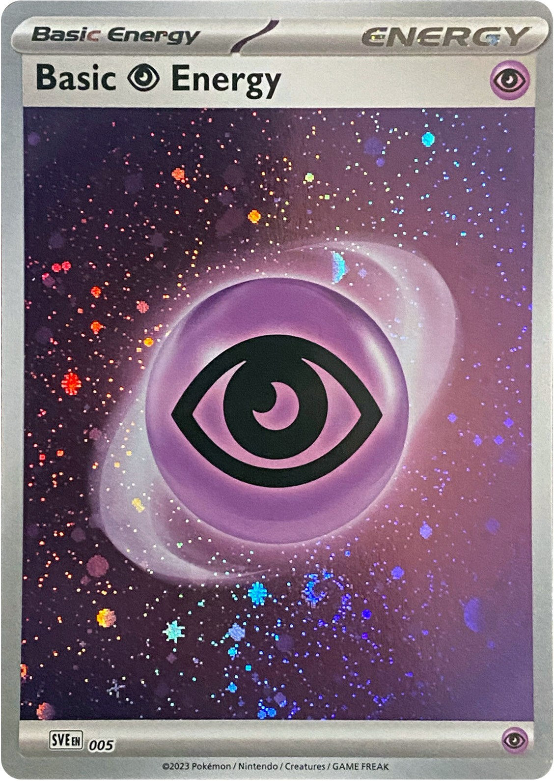 Basic Psychic Energy (005) (Cosmos Holo) [Scarlet & Violet: Base Set] | Card Citadel