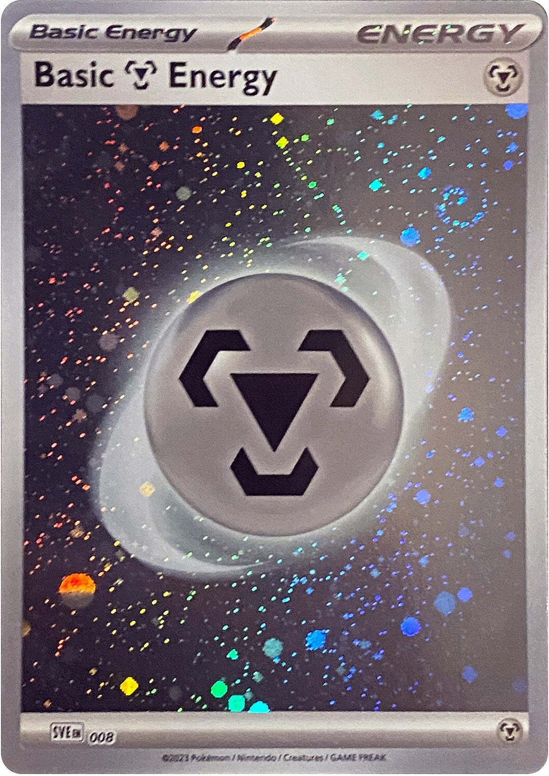Basic Metal Energy (008) (Cosmos Holo) [Scarlet & Violet: Base Set] | Card Citadel