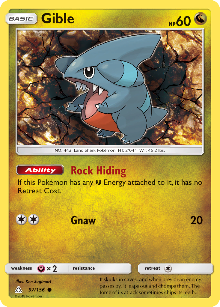 Gible (97/156) [Sun & Moon: Ultra Prism] | Card Citadel