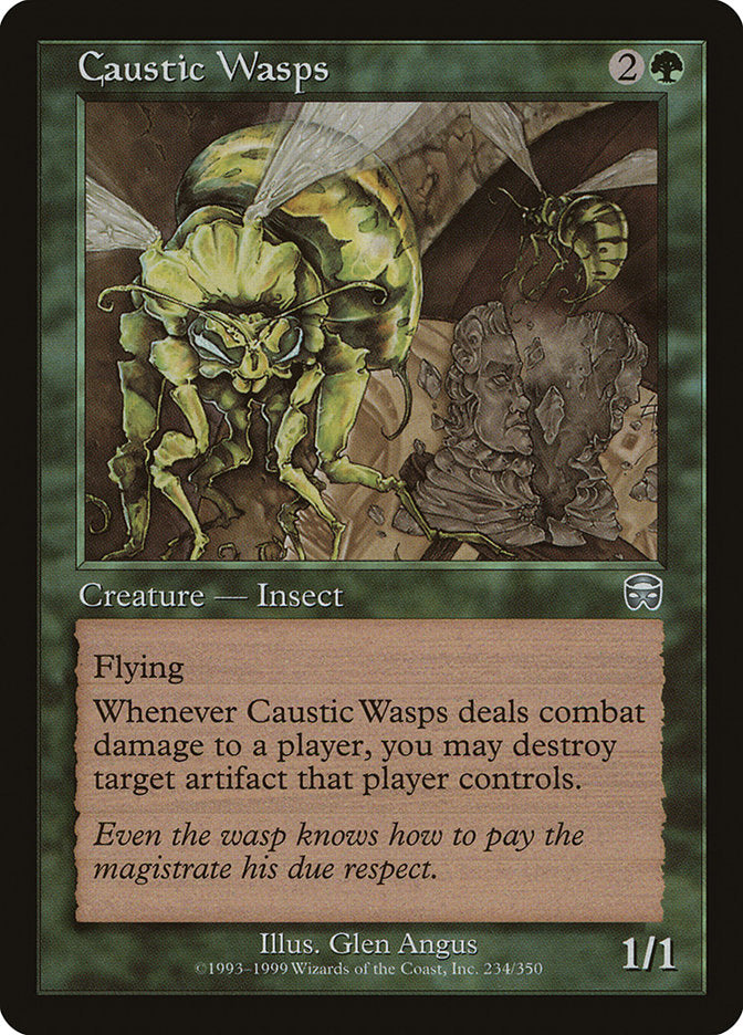 Caustic Wasps [Mercadian Masques] | Card Citadel