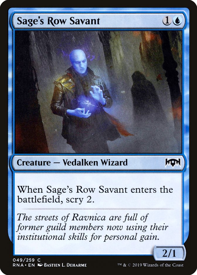 Sage's Row Savant [Ravnica Allegiance] | Card Citadel