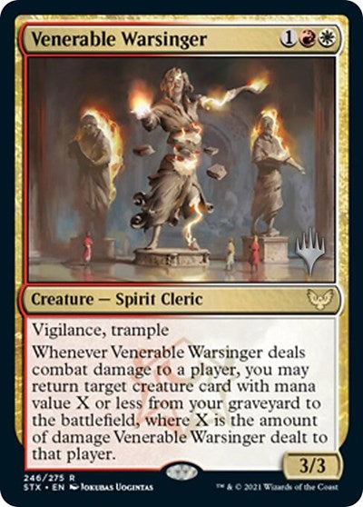 Venerable Warsinger (Promo Pack) [Strixhaven: School of Mages Promos] | Card Citadel