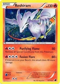 Reshiram (17/116) (Cosmos Holo) [Black & White: Plasma Freeze] | Card Citadel