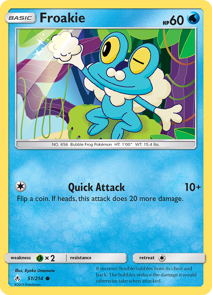 Froakie (51/214) [Sun & Moon: Unbroken Bonds] | Card Citadel