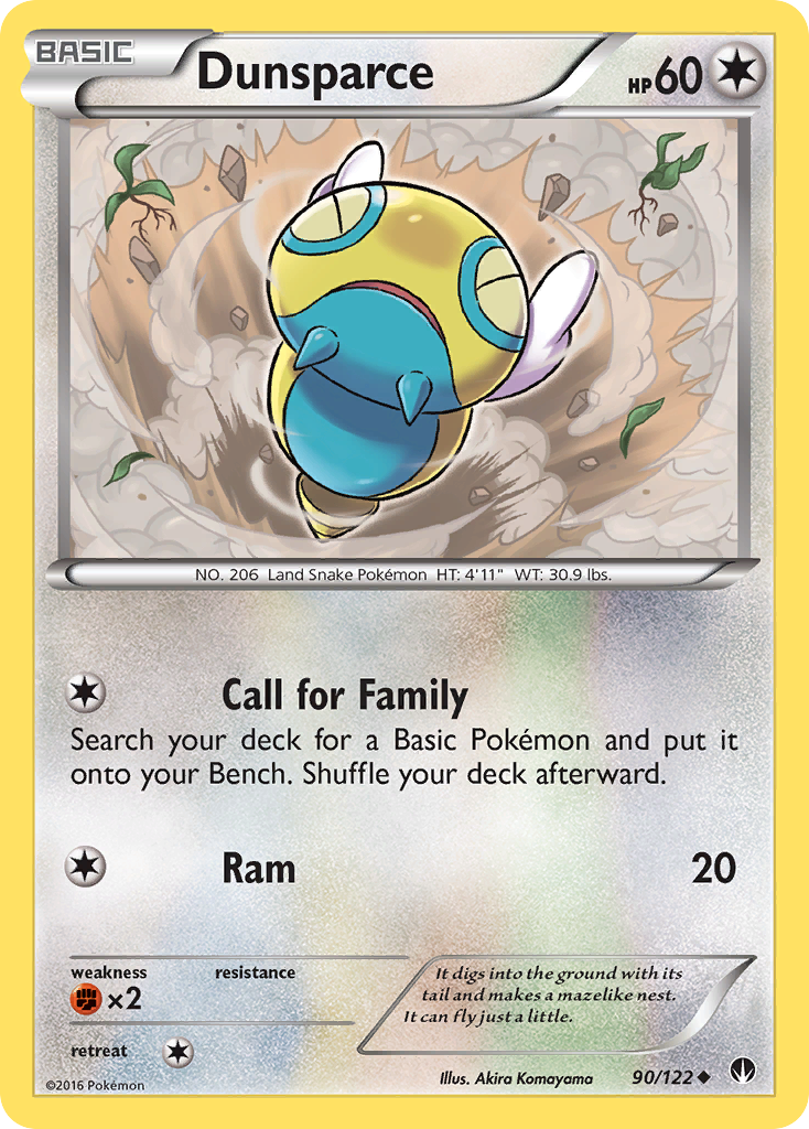 Dunsparce (90/122) [XY: BREAKpoint] | Card Citadel
