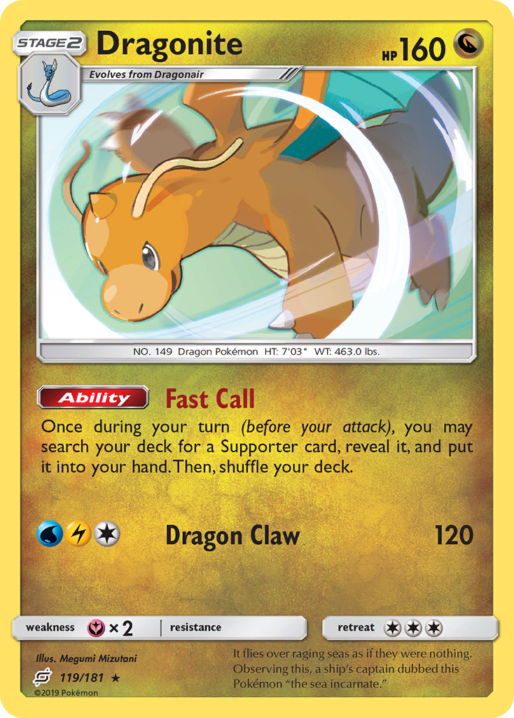 Dragonite (119/181) [Sun & Moon: Team Up] | Card Citadel