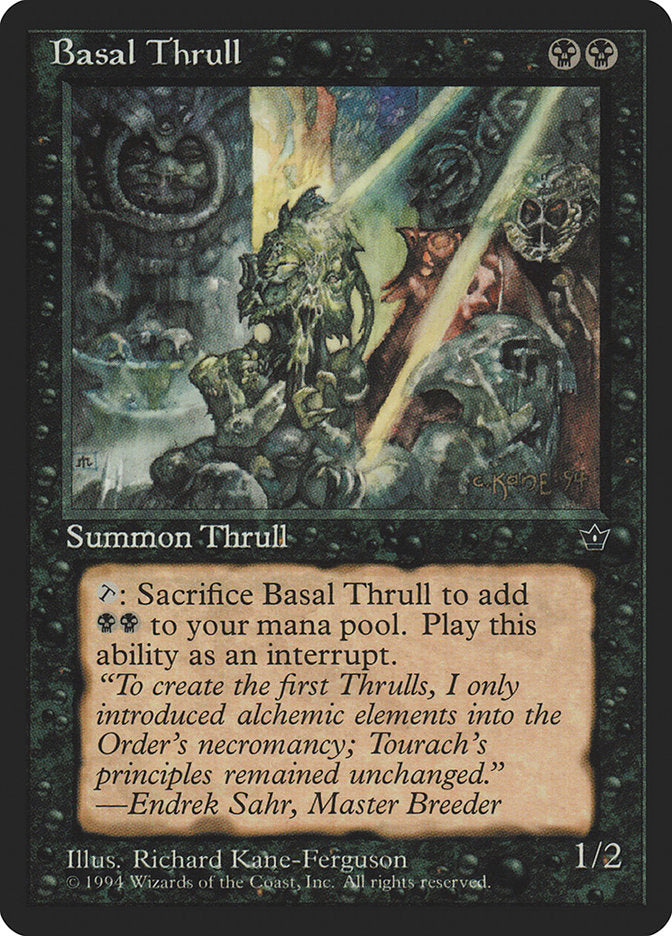 Basal Thrull (Richard Kane Ferguson) [Fallen Empires] | Card Citadel