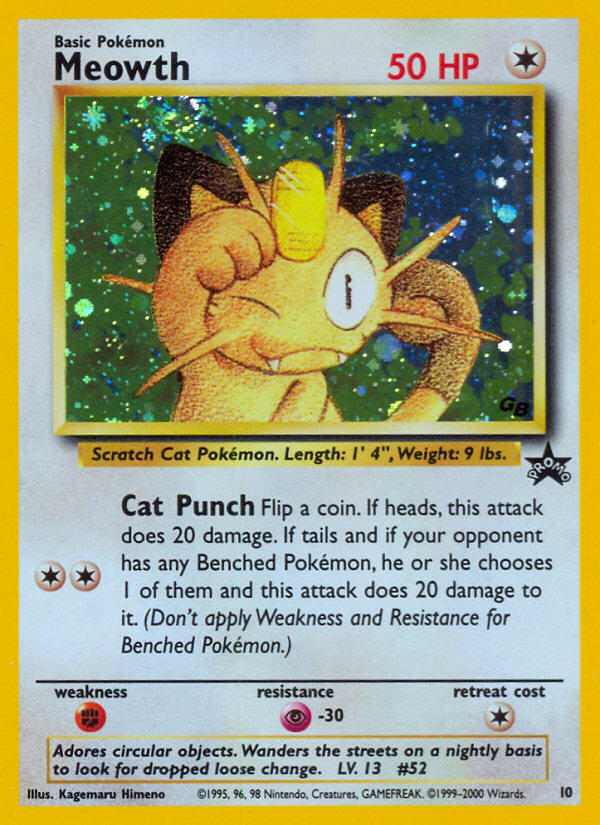 Meowth (10) [Wizards of the Coast: Black Star Promos] | Card Citadel