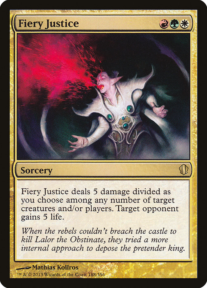 Fiery Justice [Commander 2013] | Card Citadel