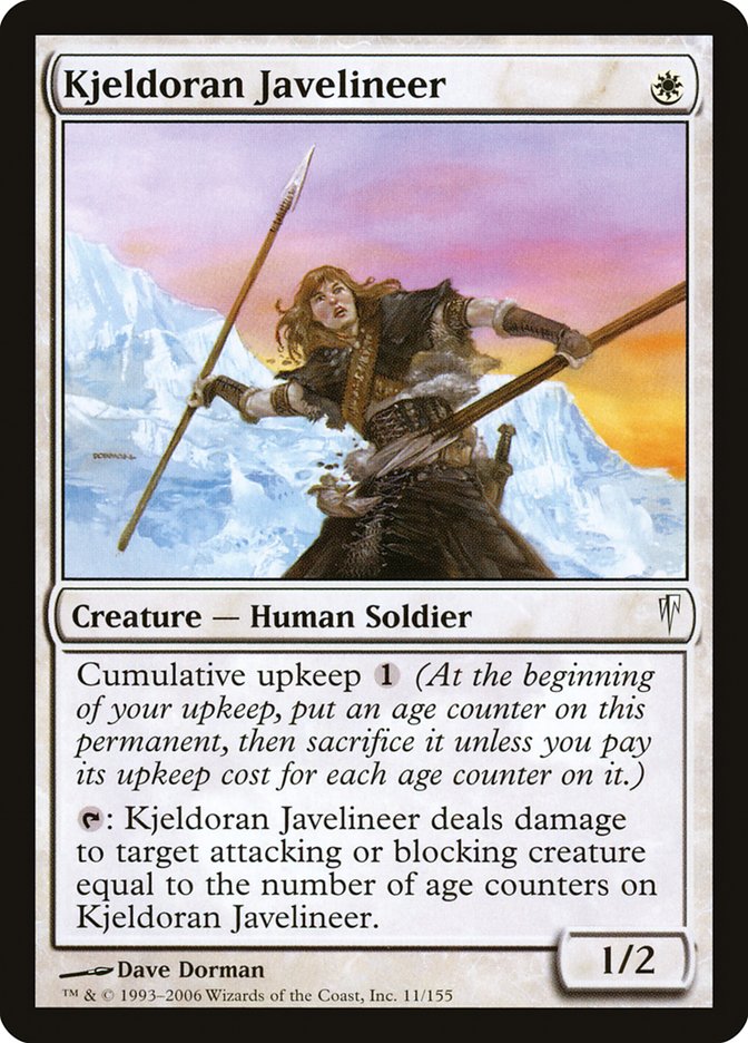 Kjeldoran Javelineer [Coldsnap] | Card Citadel