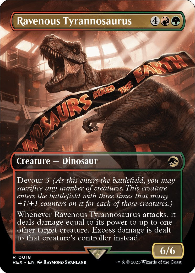 Ravenous Tyrannosaurus (Borderless) [Jurassic World Collection] | Card Citadel
