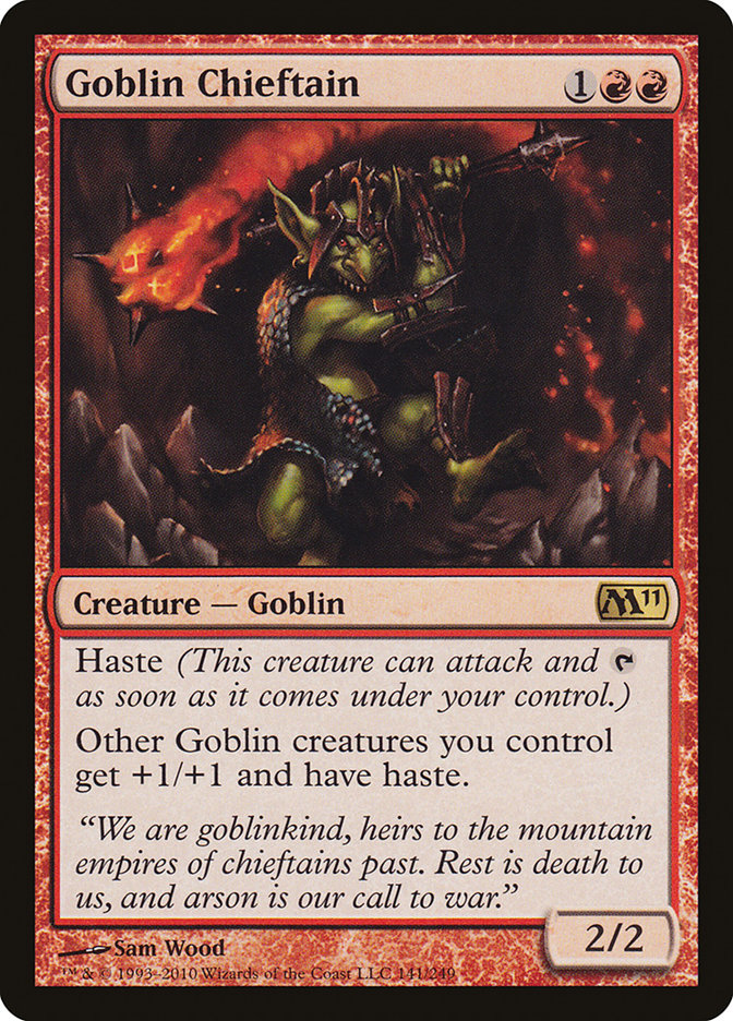 Goblin Chieftain [Magic 2011] | Card Citadel