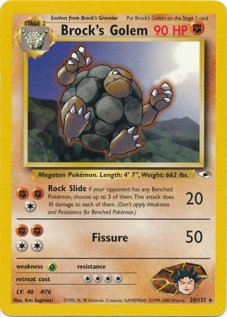 Brock's Golem (20/132) [Gym Heroes Unlimited] | Card Citadel