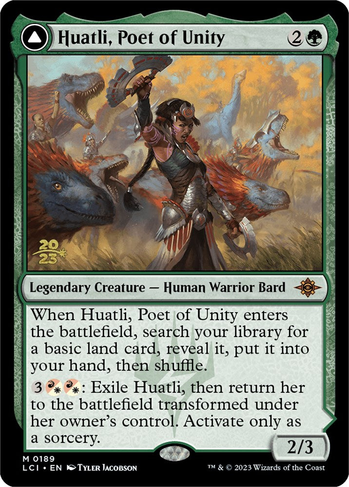 Huatli, Poet of Unity // Roar of the Fifth People [The Lost Caverns of Ixalan Prerelease Cards] | Card Citadel