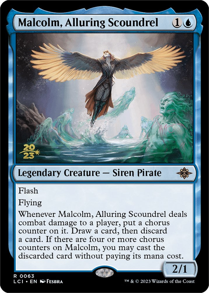 Malcolm, Alluring Scoundrel [The Lost Caverns of Ixalan Prerelease Cards] | Card Citadel