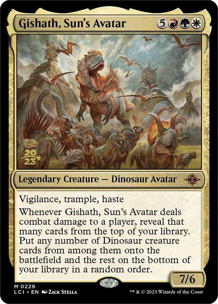 Gishath, Sun's Avatar (LCI) [The Lost Caverns of Ixalan Prerelease Cards] | Card Citadel