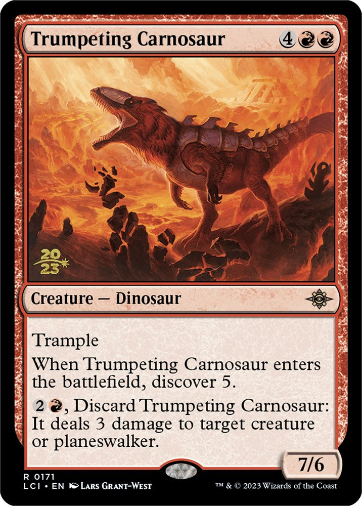 Trumpeting Carnosaur [The Lost Caverns of Ixalan Prerelease Cards] | Card Citadel
