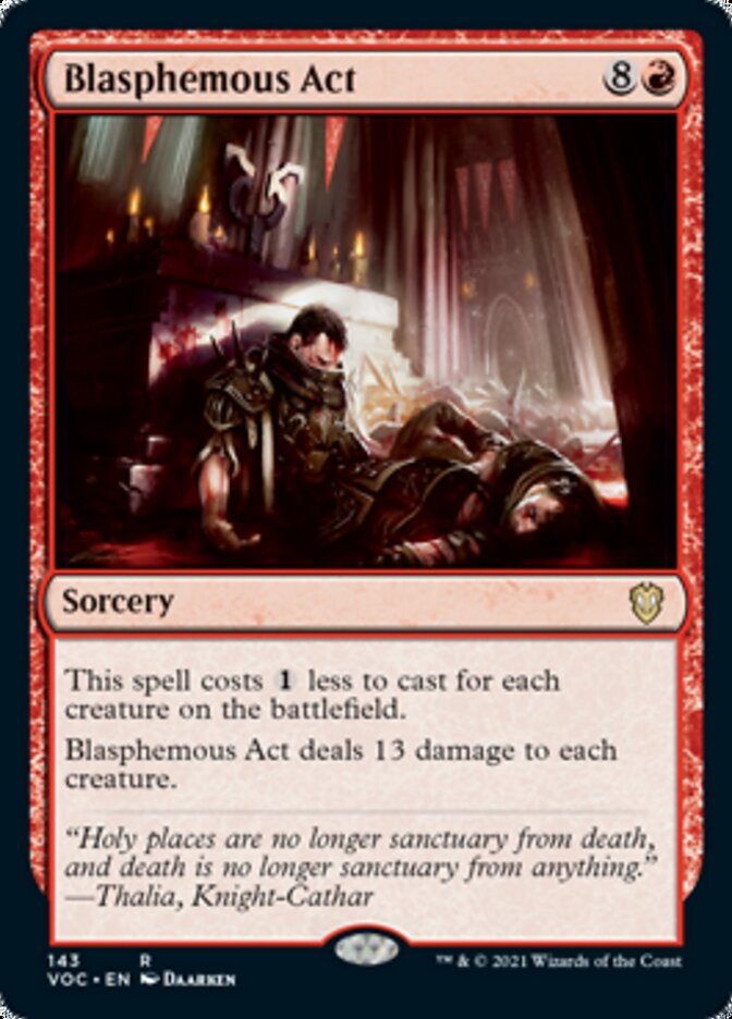 Blasphemous Act [Innistrad: Crimson Vow Commander] | Card Citadel