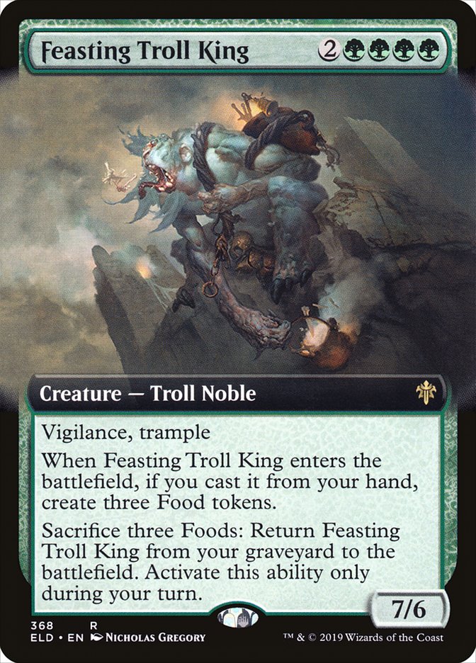 Feasting Troll King (Extended Art) [Throne of Eldraine] | Card Citadel