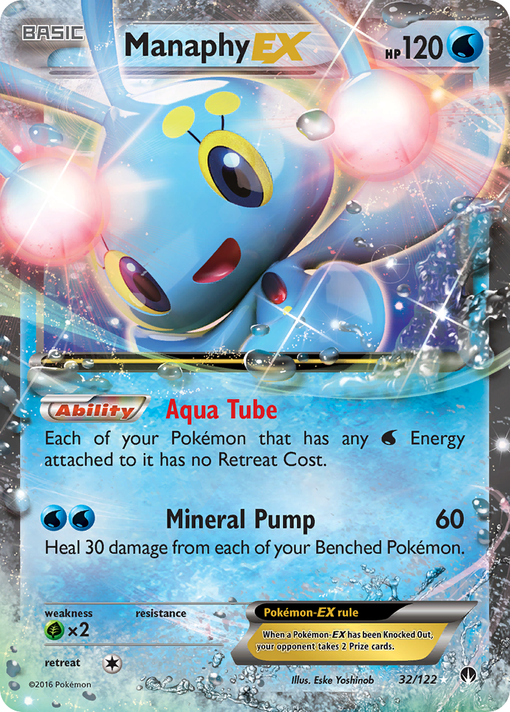 Manaphy EX (32/122) [XY: BREAKpoint] | Card Citadel