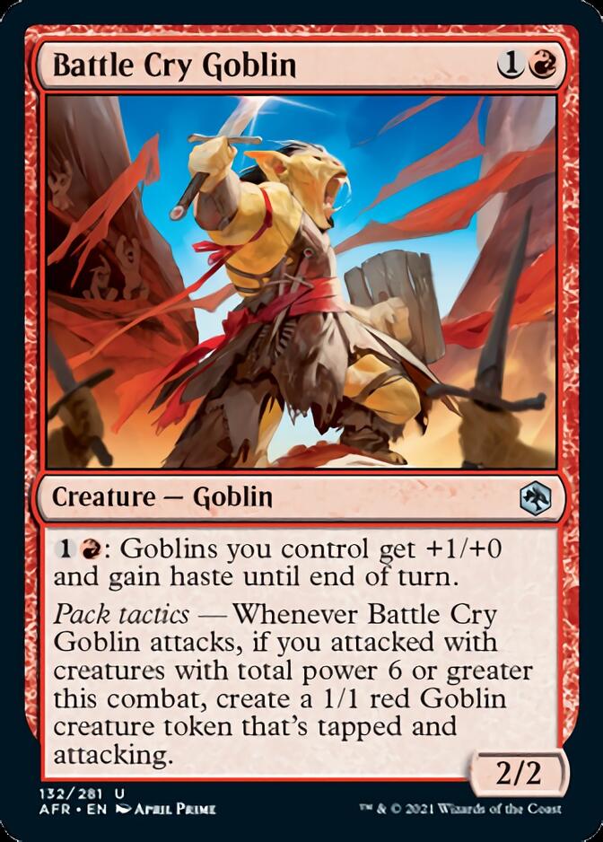 Battle Cry Goblin [Dungeons & Dragons: Adventures in the Forgotten Realms] | Card Citadel