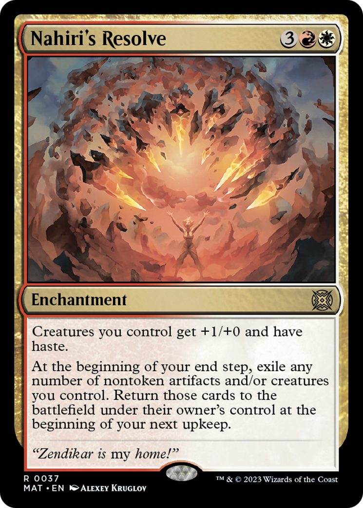 Nahiri's Resolve [March of the Machine: The Aftermath] | Card Citadel