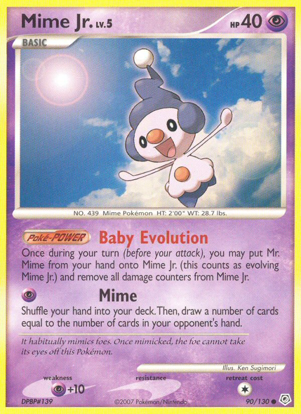 Mime Jr. (90/130) [Diamond & Pearl: Base Set] | Card Citadel