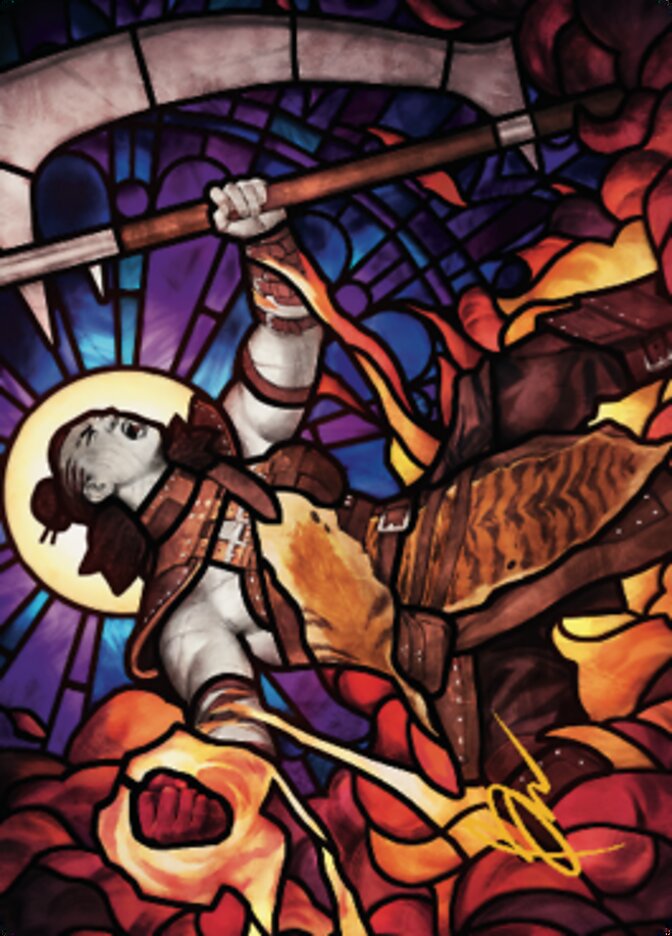 Garna, Bloodfist of Keld Art Card (Gold-Stamped Signature) [Dominaria United Art Series] | Card Citadel