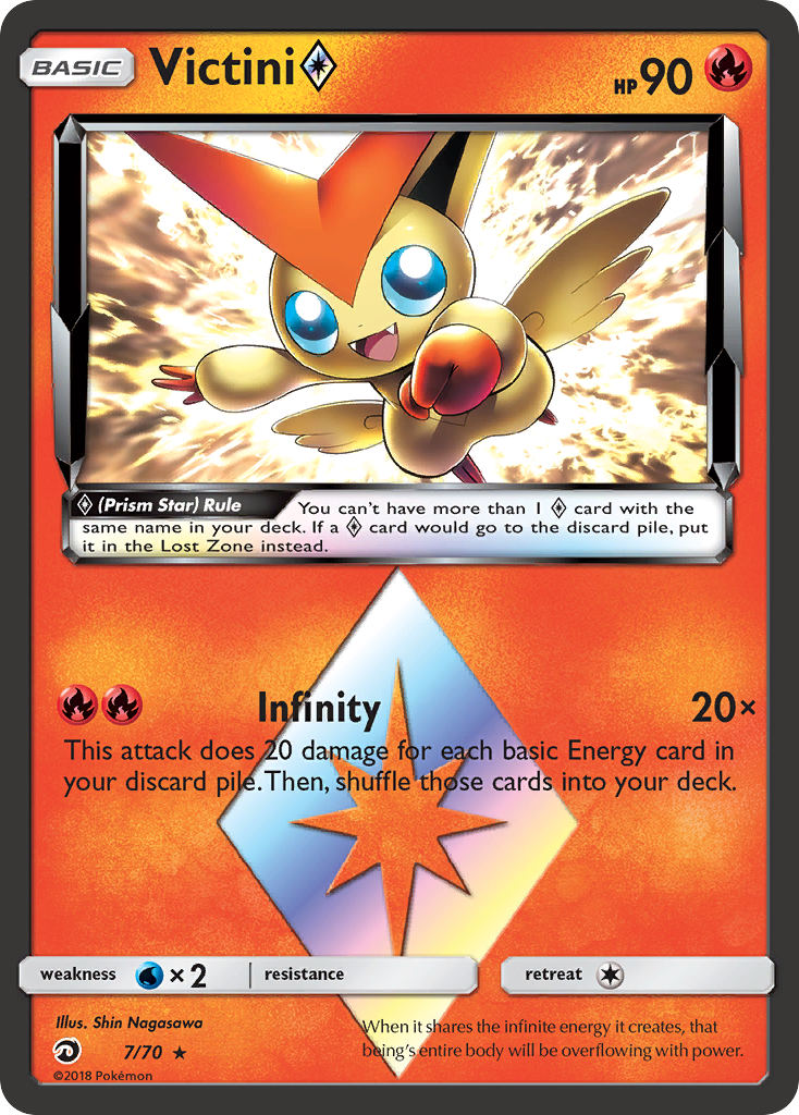 Victini (7/70) (Prism Star) [Sun & Moon: Dragon Majesty] | Card Citadel