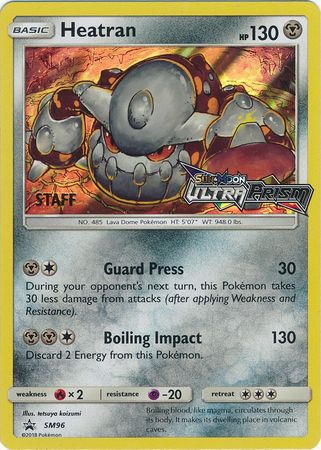 Heatran (SM96) (Staff Prerelease Promo) [Sun & Moon: Black Star Promos] | Card Citadel