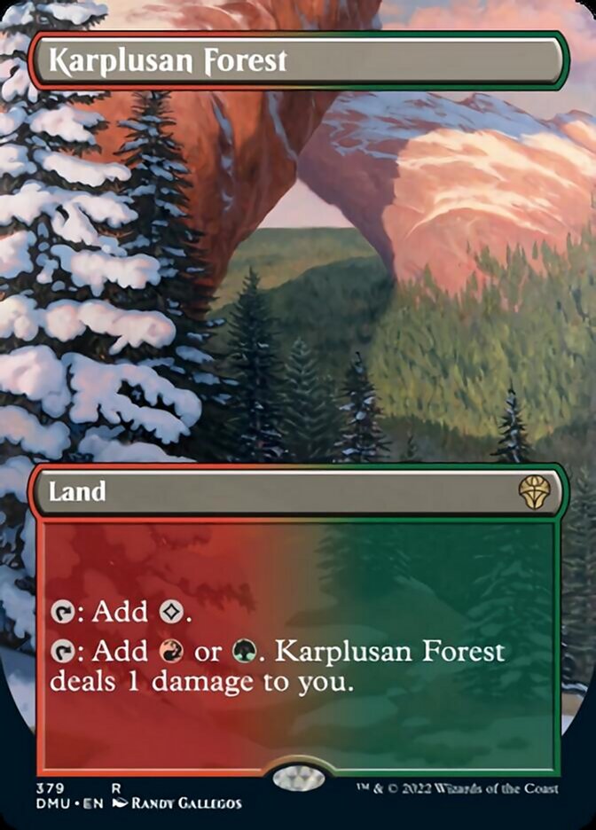 Karplusan Forest (Borderless Alternate Art) [Dominaria United] | Card Citadel